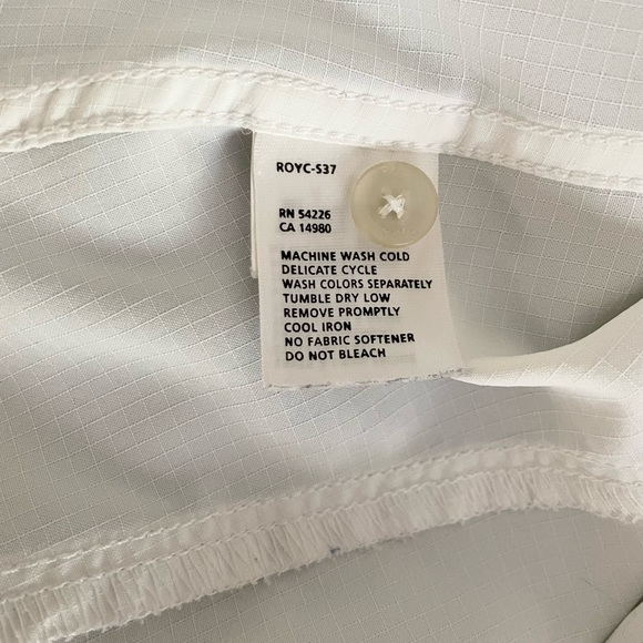 ROYAL ROBBINS Adventure Performance Hiking Shirt White Size Small - Picture 8 of 8